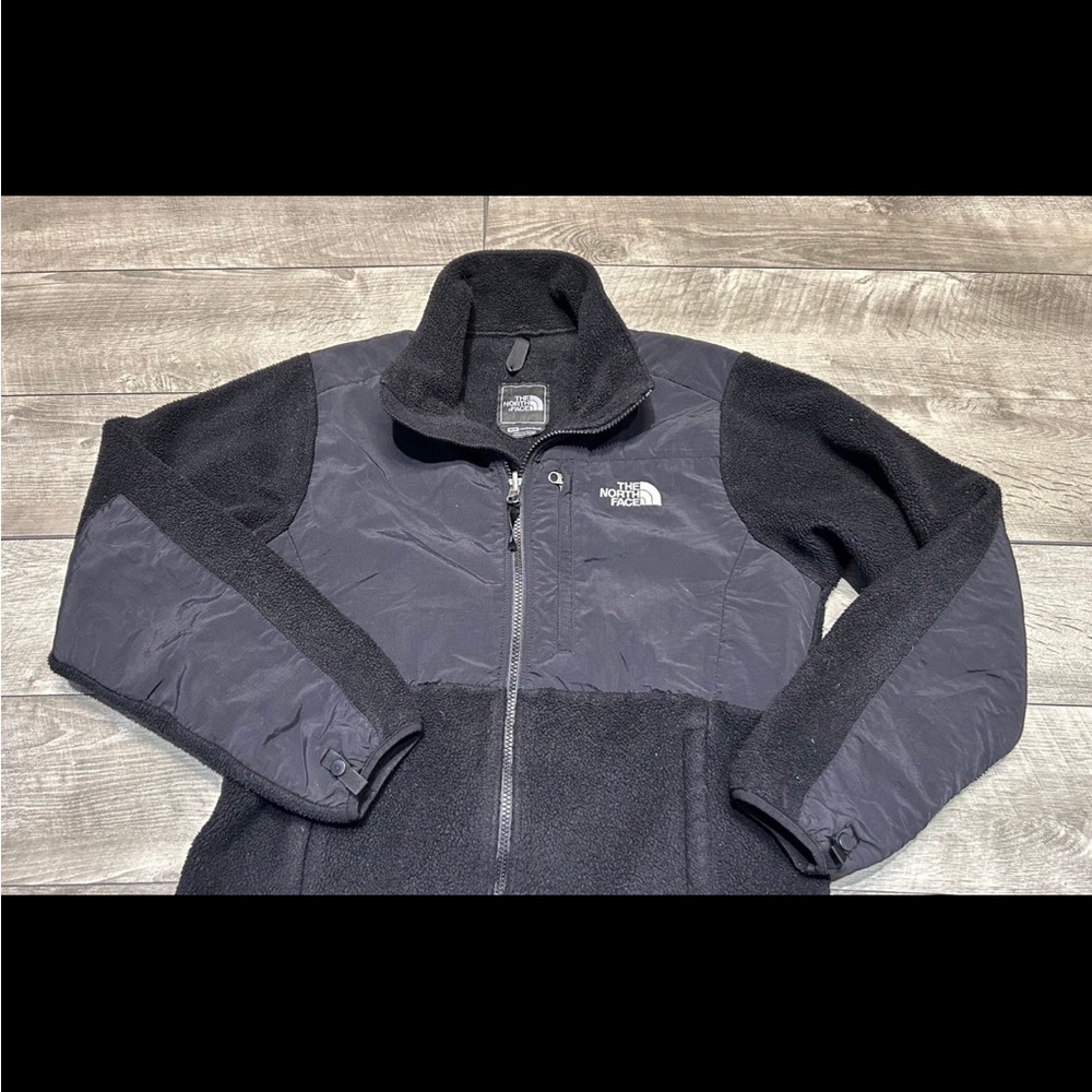 The North Face Denali Black Women’s Full ZIP Fleece Jacket Coat Size Medium